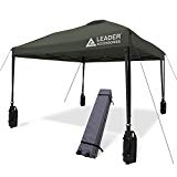 Leader Accessories 10′ x 10′ Instant Canopy with 4-Pack canopy weights & One Wheeled Carry Bag Review