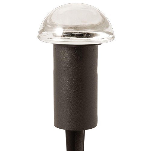 Hampton Bay Low Voltage 10-Watt Black Halogen Mushroom Bollard Light