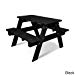 POLYWOOD KT130BL Kids Picnic Table, Black