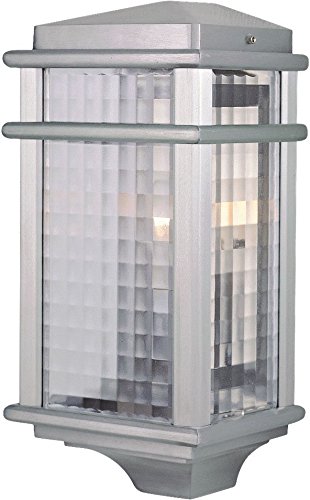 Feiss OL3403BRAL-LED, Mission Lodge Outdoor Wall Sconce Lighting LED, Aluminum