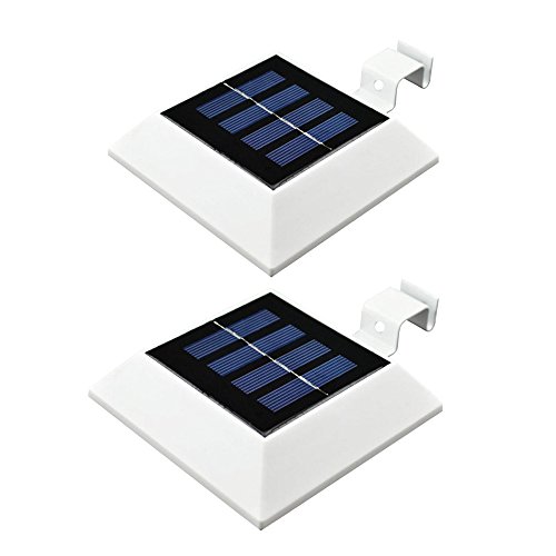2 Pack Super Bright Solar Powered Cool White 4-leds Landscape Spotlight Yard Porch Light Bulb for Garden Yard Lawn Flag Tree Post Walkway Patio Pond Pool Lawn Deco Balcony Lamp,Just Stick Into Ground