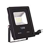 WEDO 10W Ultra Bright Outdoor SMD LED Flood Light Reflector IP66 Waterproof Wall Garden Home Yard Hotel Pathways Security Lights with US Plug Daylight White 6500K For Sale
