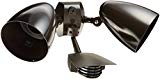 RAB Lighting STL200HB Stealth 200 Sensor with Twin Precision Die Cast HB101 Bullet Floods, Aluminum, 200 Degrees View Detection, 1000W Power, 120V, Bronze Color Review