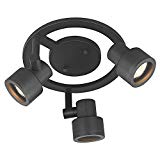 3-Light Stepped Cylinder Round Spot Light – Bronze – GU10 Base