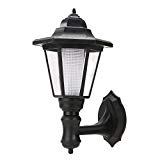 Whitelotous Waterproof Solar Powered LED Garden Lamp Outdoor Path Way Landscape Garden Fence Wall Lamp (Warm white) Whitelotous Waterproof Solar Powered LED Garden Lamp Outdoor Path Way Landscape Garden Fence Wall Lamp (Warm white)