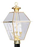 Cheap Livex Lighting 2384-02 Outdoor Post with Clear Beveled Glass Shades, Polished Brass Cheap Livex Lighting 2384-02 Outdoor Post with Clear Beveled Glass Shades, Polished Brass