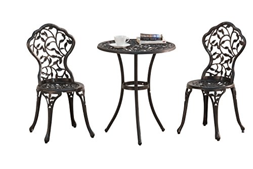 Sunjoy Best Choice Products Cast Aluminum Patio Bistro Furniture Set Review