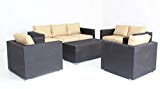 5pc Modern Outdoor Backyard Wicker Rattan Patio Furniture Sofa Set For Sale 5pc Modern Outdoor Backyard Wicker Rattan Patio Furniture Sofa Set For Sale