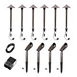 Malibu C Landscape Lighting 10PCS Pro Set Light Kit (Pathway Light&Spotlight&Power pack&Cable wire) Malibu C Landscape Lighting 10PCS Pro Set Light Kit (Pathway Light&Spotlight&Power pack&Cable wire)