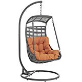 Modway EEI-2274-ORA-SET Jungle Outdoor Patio Balcony Porch Lounge Swing Chair Set with Stand Orange Review Modway EEI-2274-ORA-SET Jungle Outdoor Patio Balcony Porch Lounge Swing Chair Set with Stand Orange Review