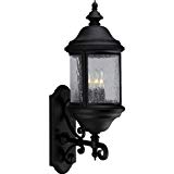 Progress Lighting P5652-31 3-Light Ashmore Cast Aluminum Wall Lantern, Textured Black Review