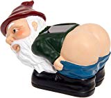 Cheap Solar Mooning Gnome – Light Up Butt Garden Gnome by GreenLighting