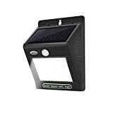 WICWIN Solar Motion Sensor Wall Light, 12 LED Super Bright with Guide Light Fast Charging Waterproof IP65 Outdoor Wireless For Patio, Deck,Yard,Garden
