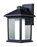 Cheap Z-Lite 523M Mesa Outdoor Wall Light, Aluminum Frame, Black Finish and Clear Beveled and Matte Opal Shade of Glass Material Cheap Z-Lite 523M Mesa Outdoor Wall Light, Aluminum Frame, Black Finish and Clear Beveled and Matte Opal Shade of Glass Material