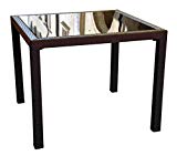 Cheap Compamia Miami Resin Wickerlook Square Dining Table Brown