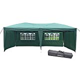 10’x20′ Ez Canopy Wedding Home Party Tent Outdoor Gazebo with 4 Removable Sidewalls and Windows For Sale