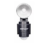 180-Degree 1-Head Outdoor Black LED Battery Power Flood Light
