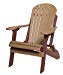 Poly Lumber Folding Adirondack Chair in Cedar & Brown - Amish Made in USA