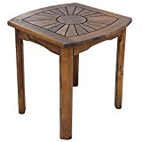 Cheap International Caravan VF-4135-IC Furniture Piece Sun Burst Square/Round Side Table
