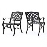Great Deal Furniture Myrtle Beach Outdoor Shiny Copper Finished Aluminum Dining Chairs (Set of 2) Great Deal Furniture Myrtle Beach Outdoor Shiny Copper Finished Aluminum Dining Chairs (Set of 2)