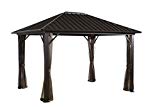 Sojag Genova Sun Shelter, 10' x 12', Dark Brown Sojag Genova Sun Shelter, 10' x 12', Dark Brown