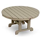 Trex Outdoor Cape Cod Round Conversation Chat Table Color: Sand Castle, Table Size: 36″ Trex Outdoor Cape Cod Round Conversation Chat Table Color: Sand Castle, Table Size: 36″