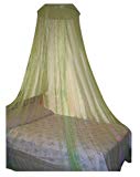 Lime Green Large Hoop Bed Canopy Mosquito Net Fit All Size Bed or Outdoor Events