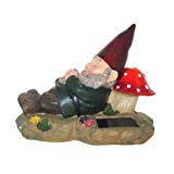 Cheap Solar Powered Sleeping Gnome Dwarf Elf Mushroom Accent Light