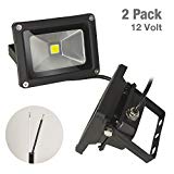 ETOPLIGHTING [2-Pack] Outdoor Indoor 10W 12V LED Flood Light, Daylight White 5500K, Waterproof IP65, Wall Mountable Aluminum Body, APL1501 For Sale