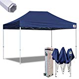 Eurmax 10×15 Ft Premium Ez Pop up Canopy Instant Shelter Outdoor Party Gazebo Commercial Grade Bonus Roller Bag (Navy Blue) Review