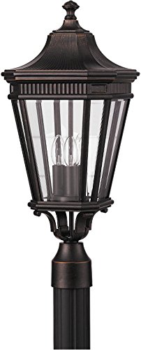 Cheap Feiss OL5407GBZ Cotswold Lane Outdoor Post Lighting, Bronze, 3-Light (10″W x 23″H) 180watts