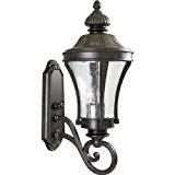 Progress Lighting P5838-77 3-Light Nottington Wall Lantern, Forged Bronze For Sale
