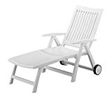 Kettler Roma Folding Lounger in White Resin Review