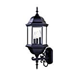 Cheap Acclaim 5180BK/SD Madison Collection 3-Light Wall Mount Outdoor Light Fixture, Matte Black