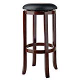 Winsome Wood 94160 Walcott Swivel Bar Stool, 30″