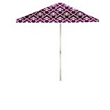 Best of Times Garden Party Patio Umbrella, 8′, White/Magenta Review