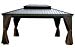 Kozyard Alexander 12'x16' Hardtop Aluminum Permanent Gazebo 2 Layers Sidewalls(Alexander 12'x16')