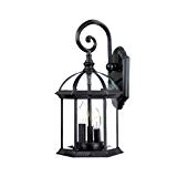 Acclaim 5273BK Dover Collection 3-Light Wall Mount Outdoor Light Fixture, Matte Black Review