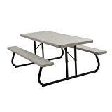 Lifetime 22119 Folding Picnic Table, 6 Feet, Putty