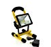 WindFire Portable Rechargeable Cordless 24 LEDs (20 White + 2 Blue +2 RED) 4 Modes 30W 2400LM CREE XM-L LED RGB Work Light Flood Light - Durable Waterproof Emergency Light w/ 360 Degree Rotating Stand 1/2/3 X 18650 Battery Powered IP65 Weather Resistant Portable Led Flood Spot Working Light Lamp Flood Lighting Flashlight with Direct Charger for Working Camping Fishing (Battery not included)
