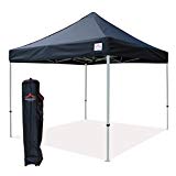 UNIQUECANOPY 300D Classic 10×10 Ez Pop up Canopy Instant Tent Outdoor Party Portable Folded Commercial shelter, with Wheeled Carrying Bag Steel Black UNIQUECANOPY 300D Classic 10×10 Ez Pop up Canopy Instant Tent Outdoor Party Portable Folded Commercial shelter, with Wheeled Carrying Bag Steel Black