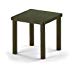 Telescope Casual Square Aluminum Slat End Table, 18-Inch, Textured Kona Frame Finish