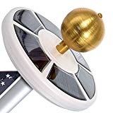 KINHOO 42 LED Solar Flag Pole Lights, IP65 Waterproof Flagpole Downlight for Most 15 to 25 Ft Dusk to Dawn Auto On/Off Night Lighting For Sale