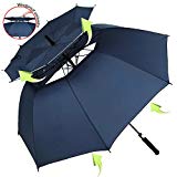 ZOMAKE Vented Sun Umbrella – Golf Umbrella Windproof Large 62 inch Double Canopy Automatic Open Umbrella for Men – Stick Umbrellas Review