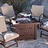Cheap Outdoor Fireplace Propane LP Furniture Fire Pit Table Patio Deck Backyard Heater