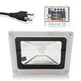 econoLED Remote Control 10w RGB Waterproof LED Flood Light (16 Different Color Tones) 5 star US seller Review