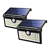 Litom Foldable Solar Lights Outdoor 42 LED, 2-in-1 Motion Sensor Waterproof Solar Lights, Super Bright Solar Portable LED Camping Lights for Driveway, Patio, Yard, Garden, Camping, House (2 Pack)