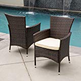 Christopher Knight Home 295968 Clementine Outdoor Multibrown PE Wicker Dining Chairs Christopher Knight Home 295968 Clementine Outdoor Multibrown PE Wicker Dining Chairs