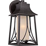 Quoizel HTR8408IB Hunter 1-Light Outdoor Lantern, Imperial Bronze For Sale