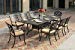 Darlee 201630-9PC-30SLD Cast Aluminum 9 Piece Rectangle Dining Set & Cushions, 42